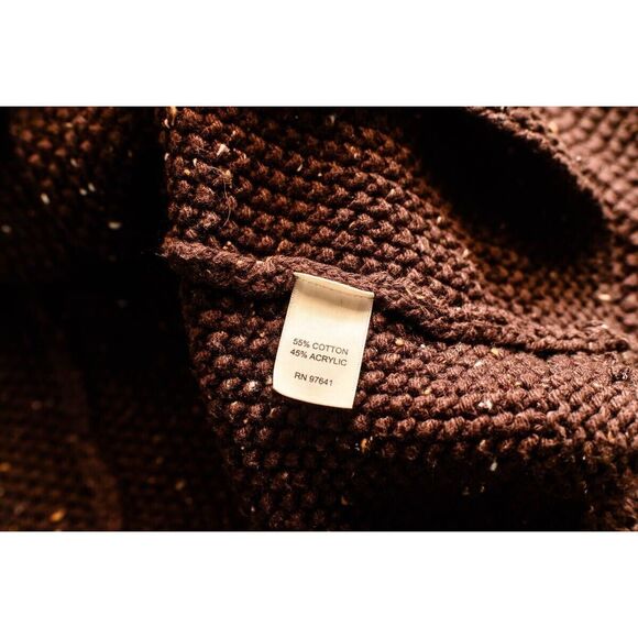 J.Jill Womens Brown Textured Open Cardigan Sweater Size L - Picture 5 of 9